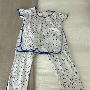 Lake Pajama Starry Blue and White Pajama Set